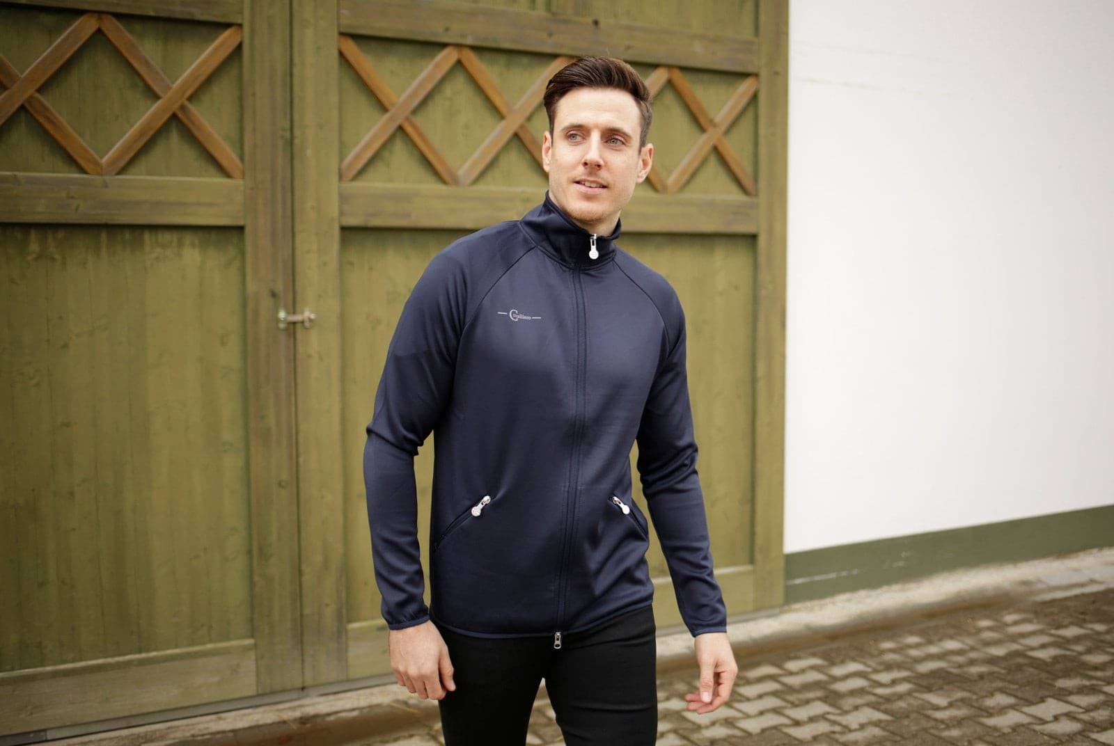 Bluza jeździecka funkcyjna, męska, granatowy, Covalliero