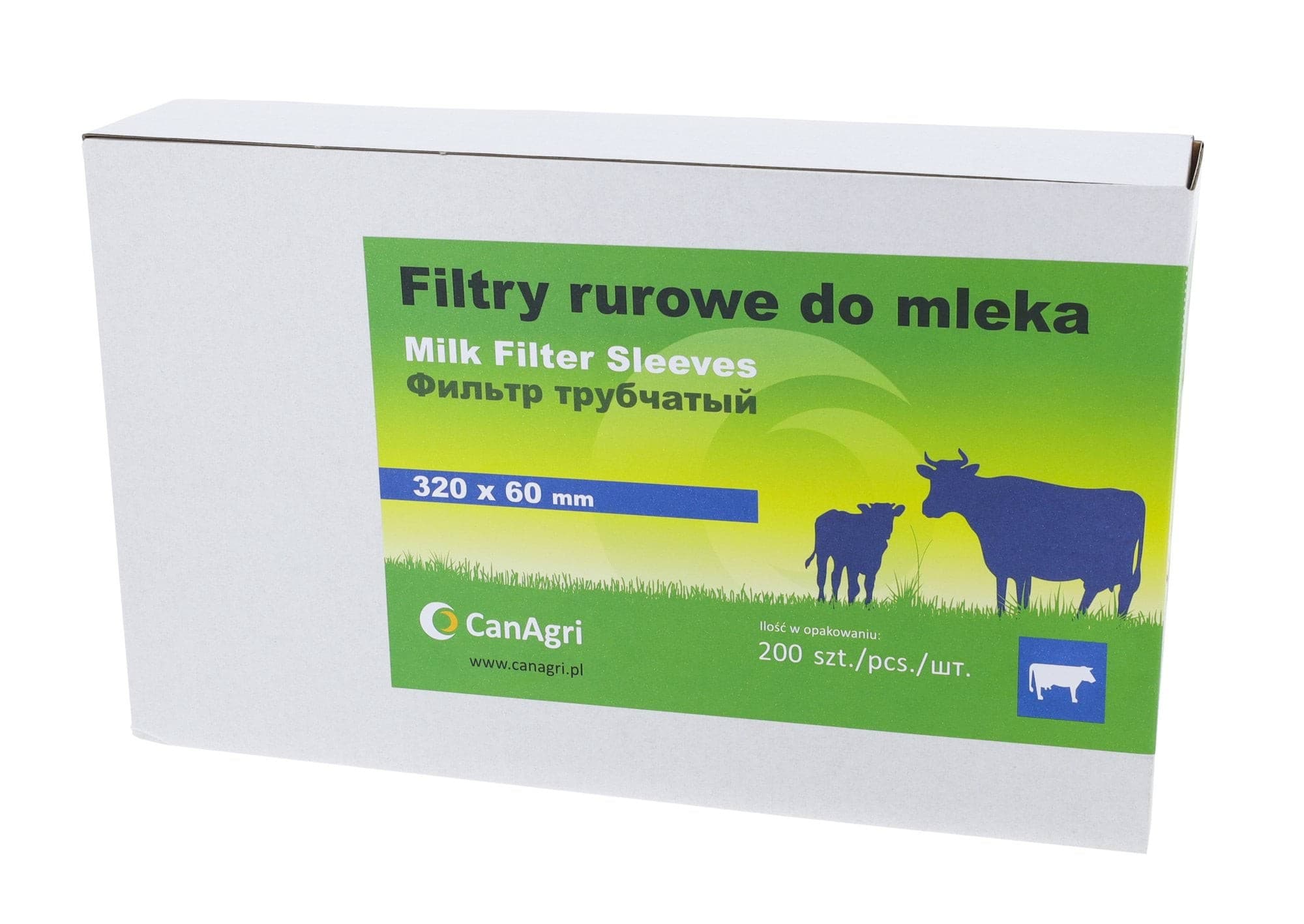 Filtr rurowy do mleka, 320 x 60 mm, 200 szt., Can Agri