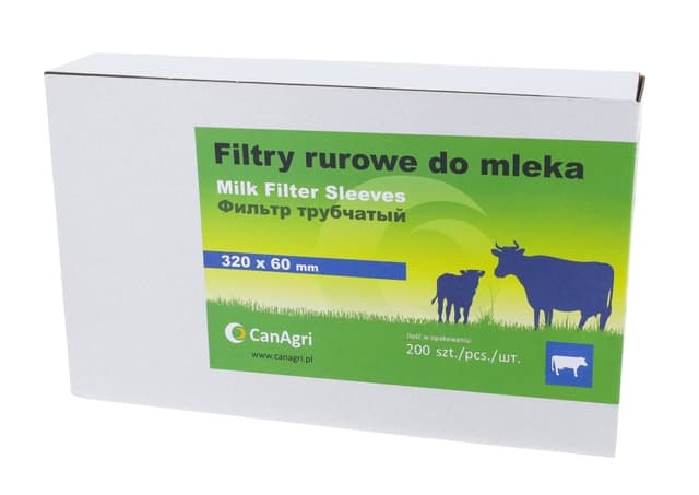 Filtr rurowy do mleka, 320 x 60 mm, 200 szt., Can Agri