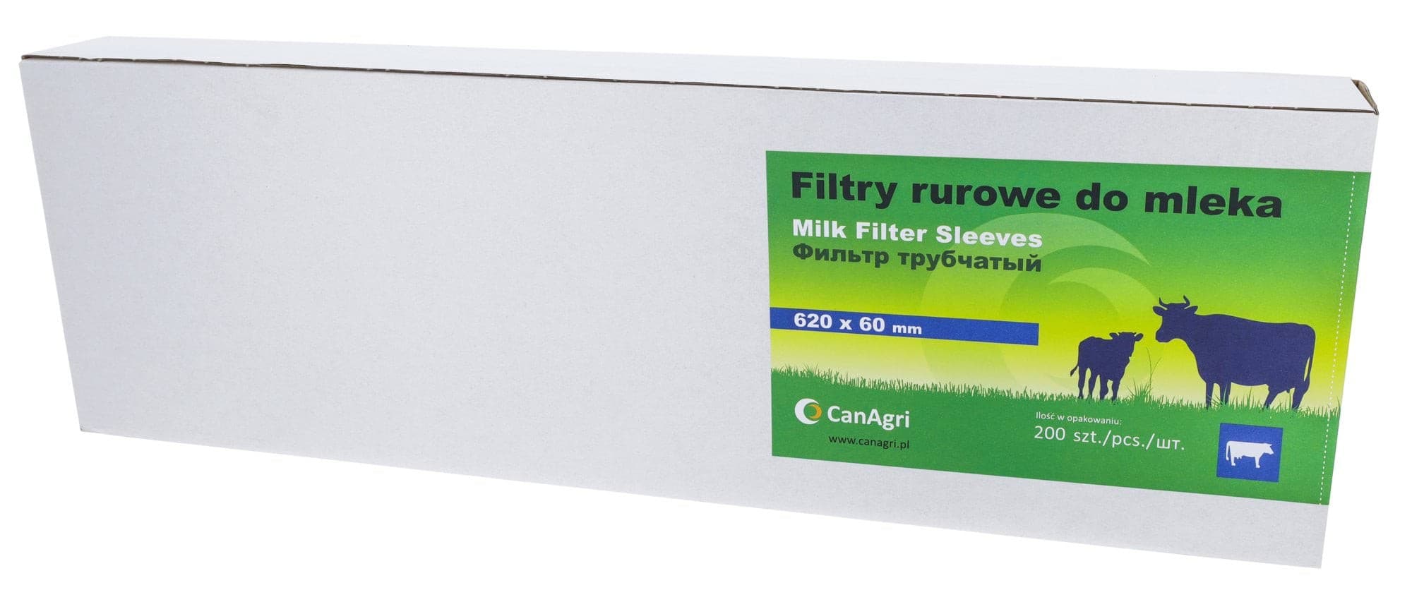 Filtr rurowy do mleka, 620 x 60 mm, 200 szt., Can Agri
