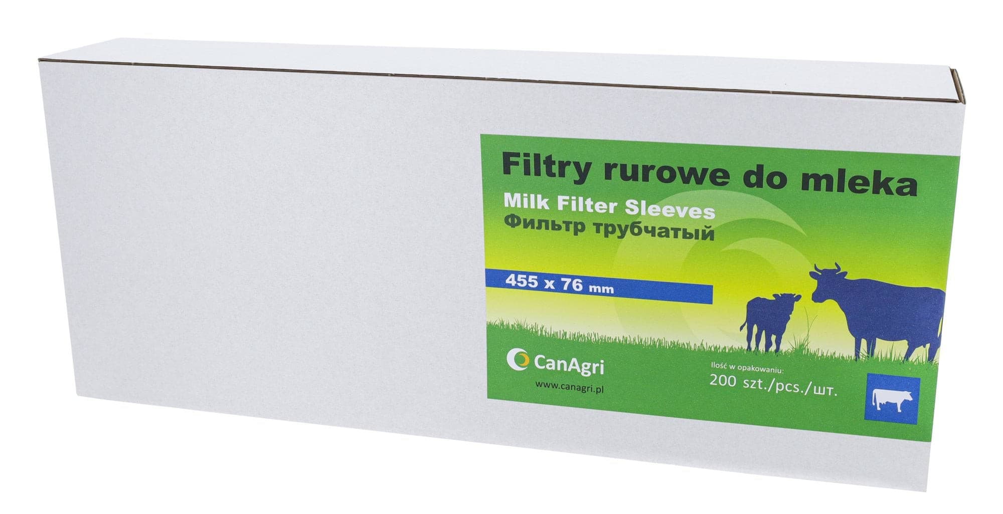 Filtr rurowy do mleka, 455 x 76 mm, 200 szt., Can Agri