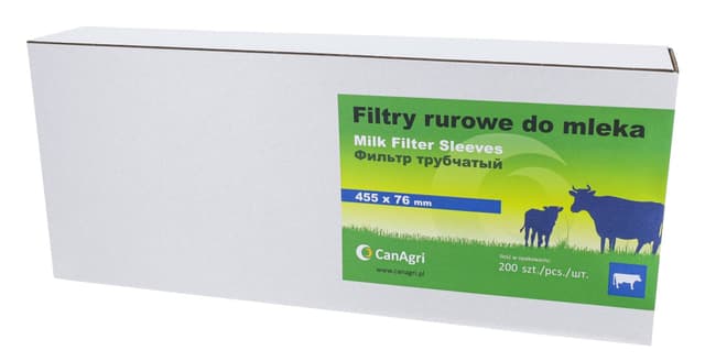 Filtr rurowy do mleka, 455 x 76 mm, 200 szt., Can Agri