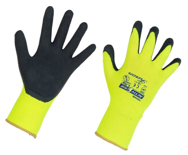 Rękawice robocze Activ Grip Lite, żółte, rozmiar 8, Kerbl