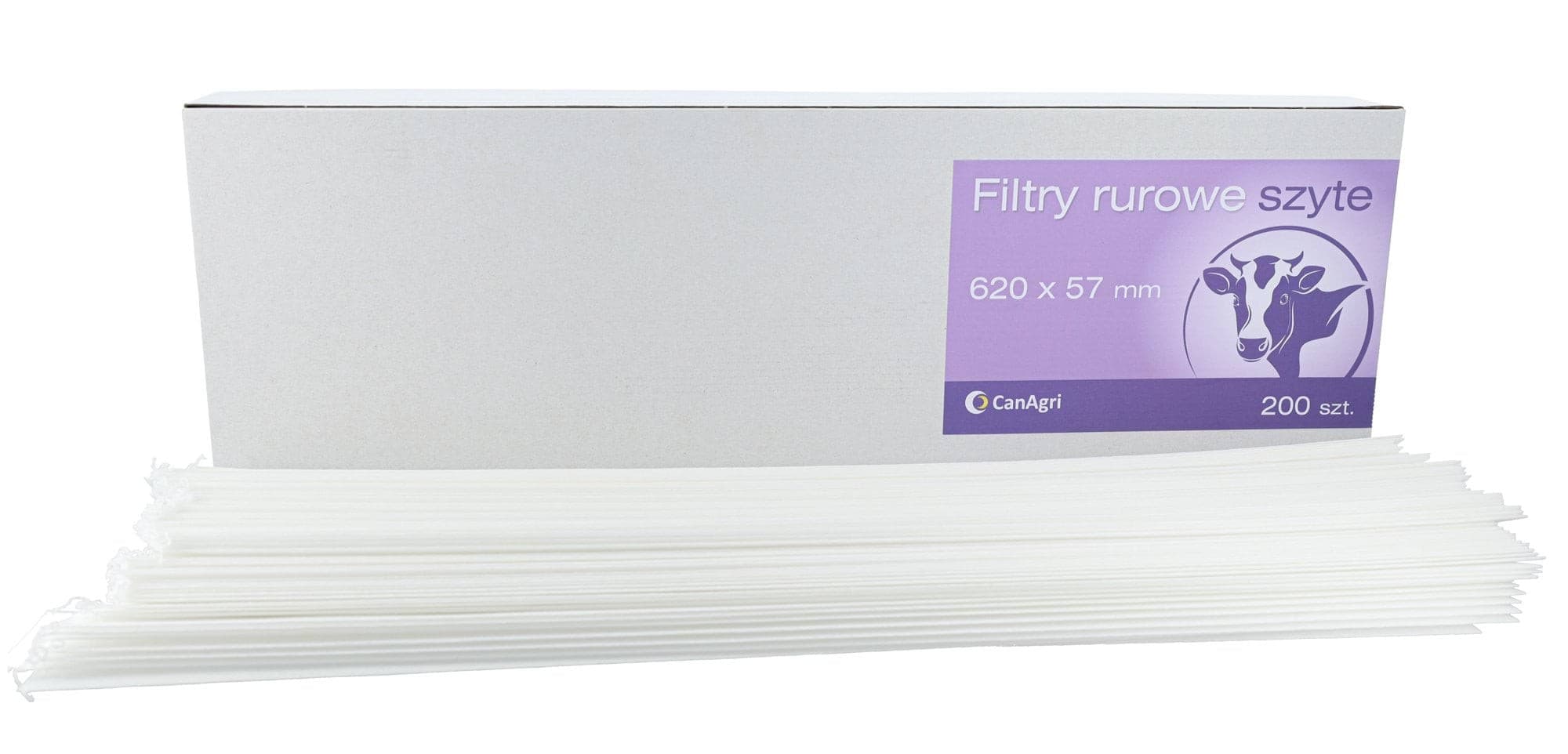 Filtr rurowy do mleka, 620 x 57 mm, 200 szt., Can Agri