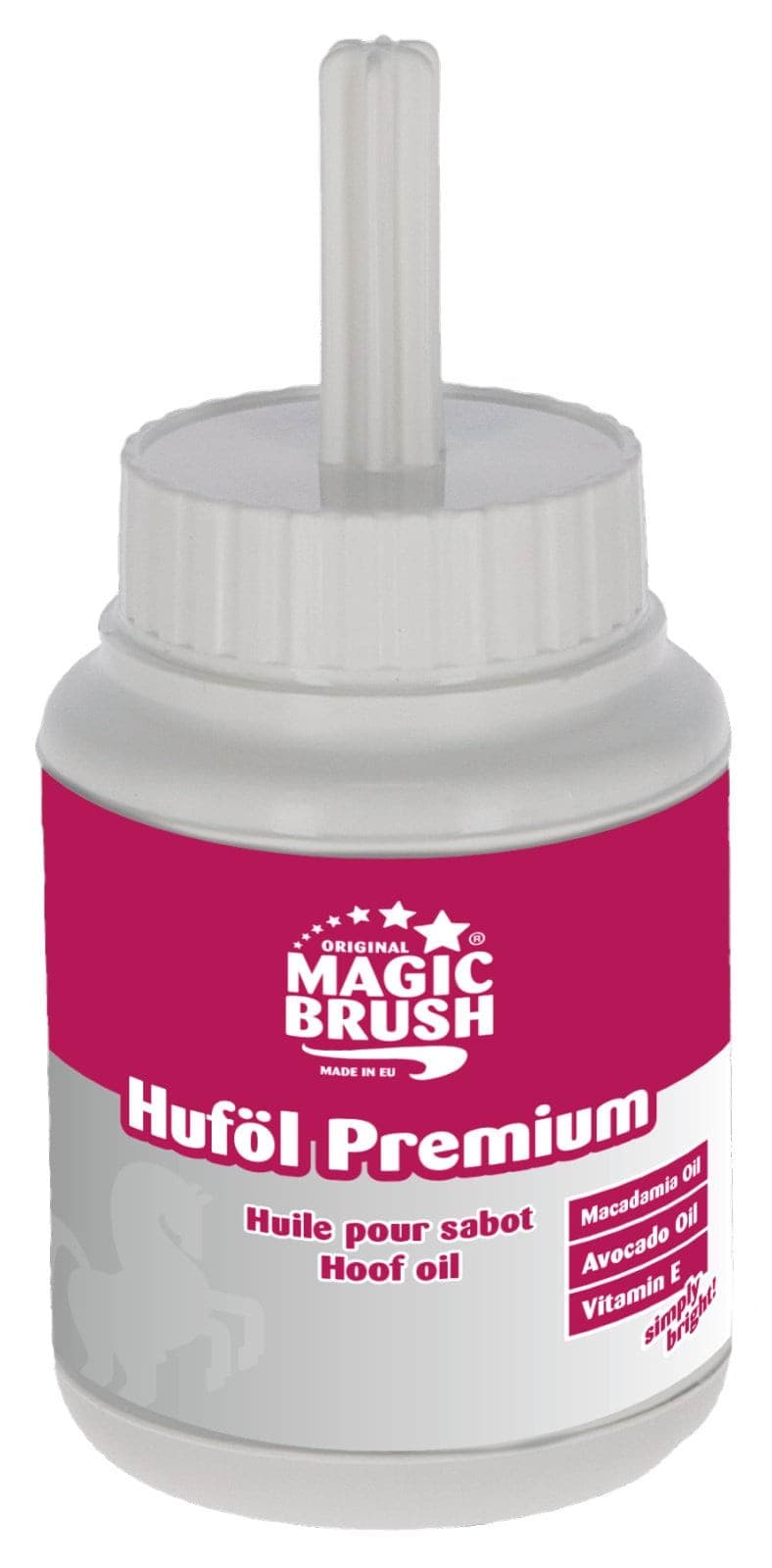Olej do kopyt dla konia Premium, z pędzelkiem, 425 ml, MagicBrush