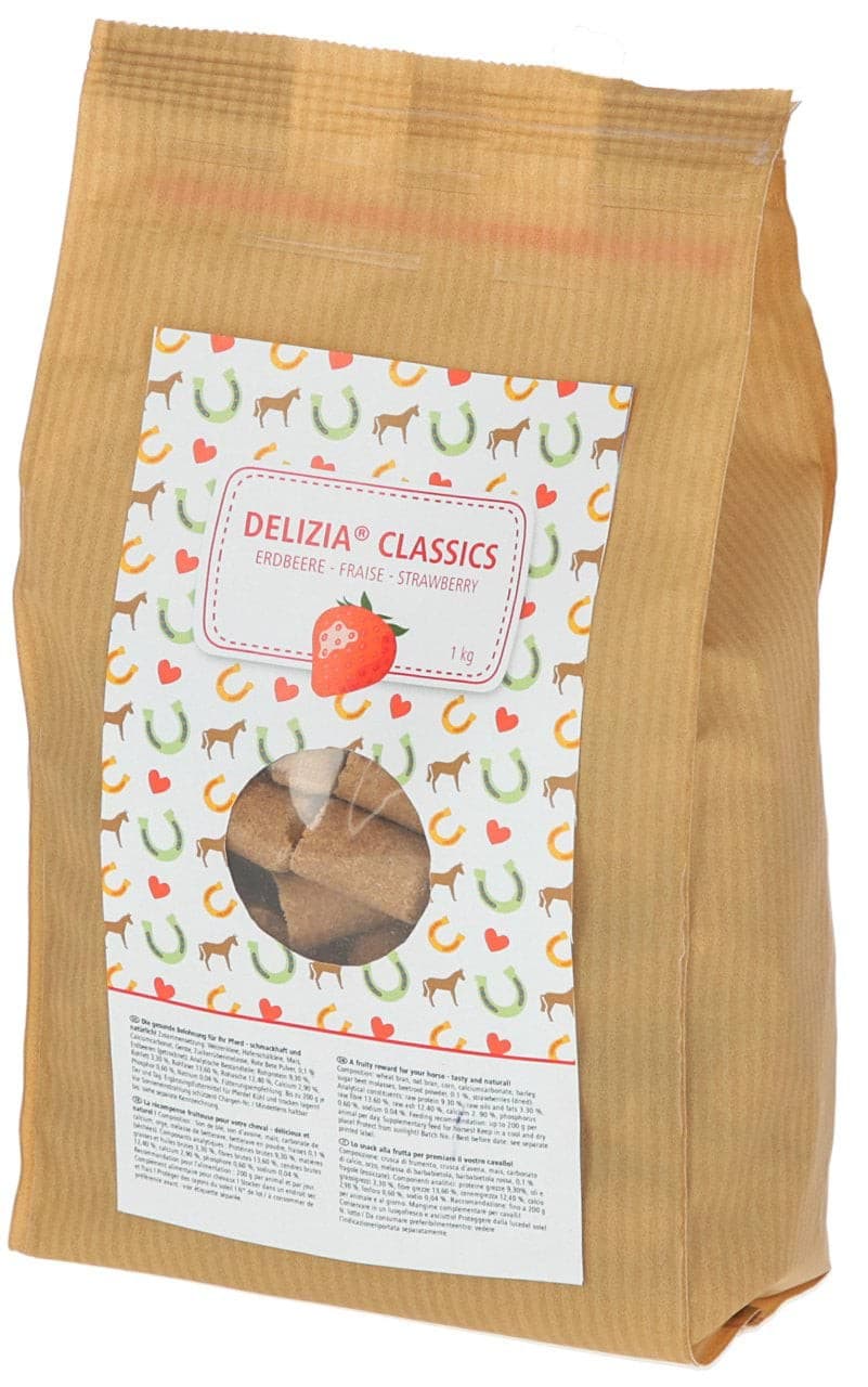Smakołyki dla konia Delizia Classic, truskawka, 1 kg, Kerbl