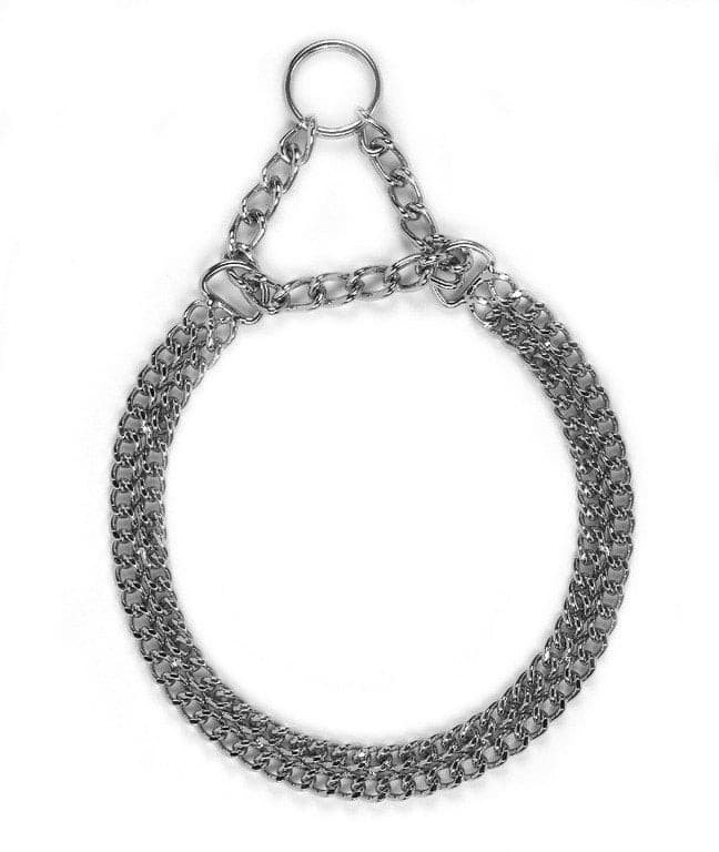 Podwójna obroża łańcuchowa dla psa, 40 - 50 cm x 2,5 mm, Kerbl