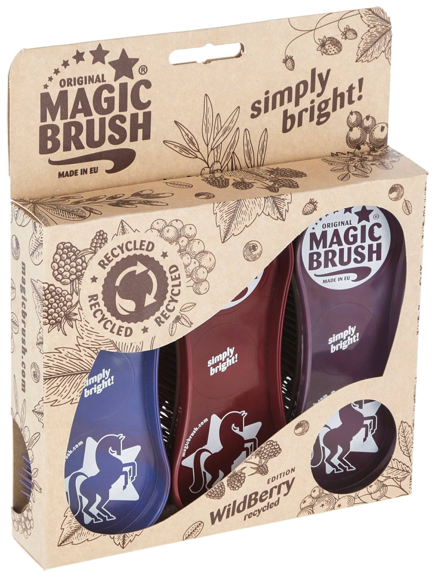 Zestaw szczotek WildBerry Recycled, MagicBrush