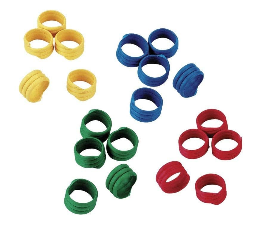 Opaski spiralne dla drobiu, 12 mm, mieszane, 100 szt., Kerbl