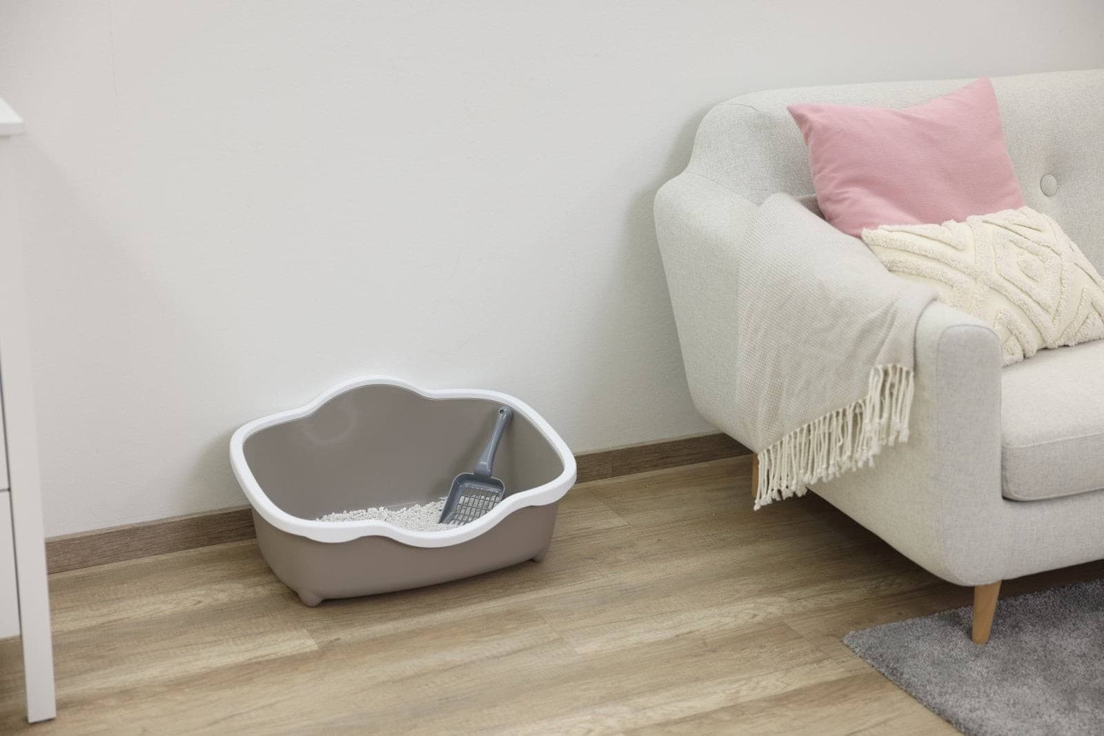 Kuweta  Tres Chic Open,  brązowo-biała, 56 x 38,5 x 26 cm, Stefanplast