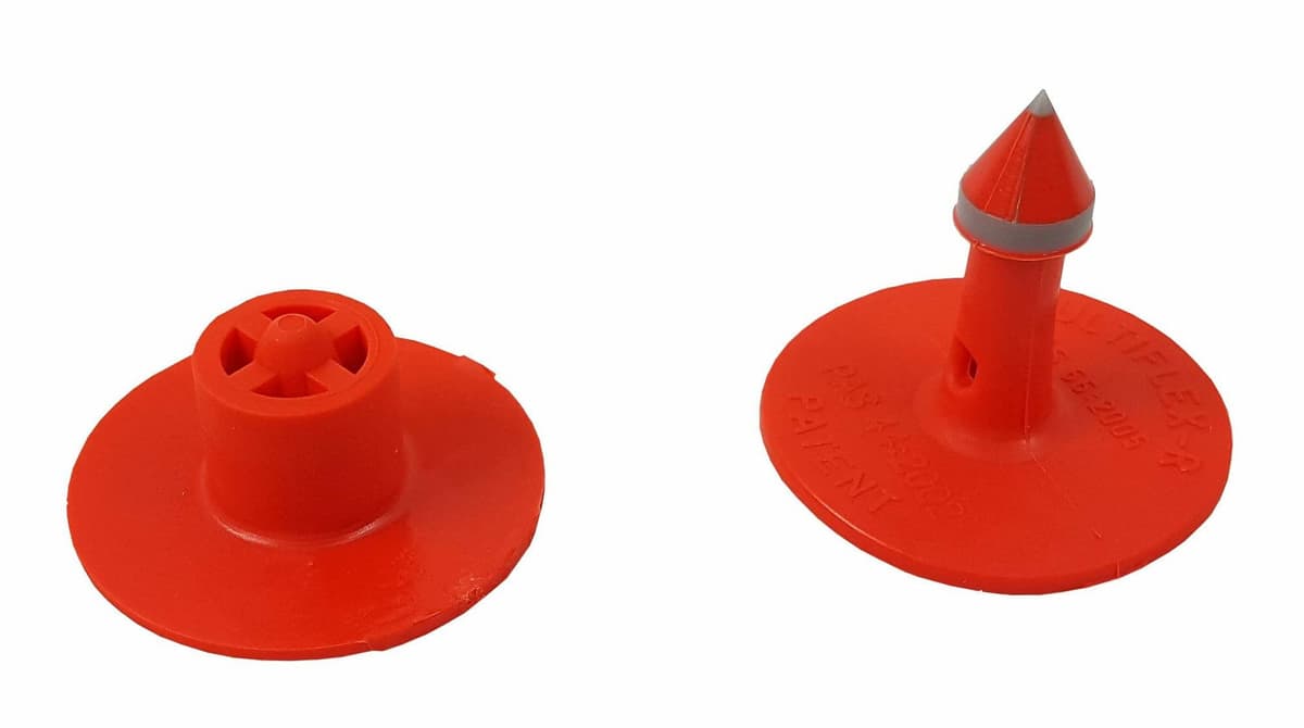 Kolczyk dla trzody Multiflex R czerwony zestaw męski i żeński