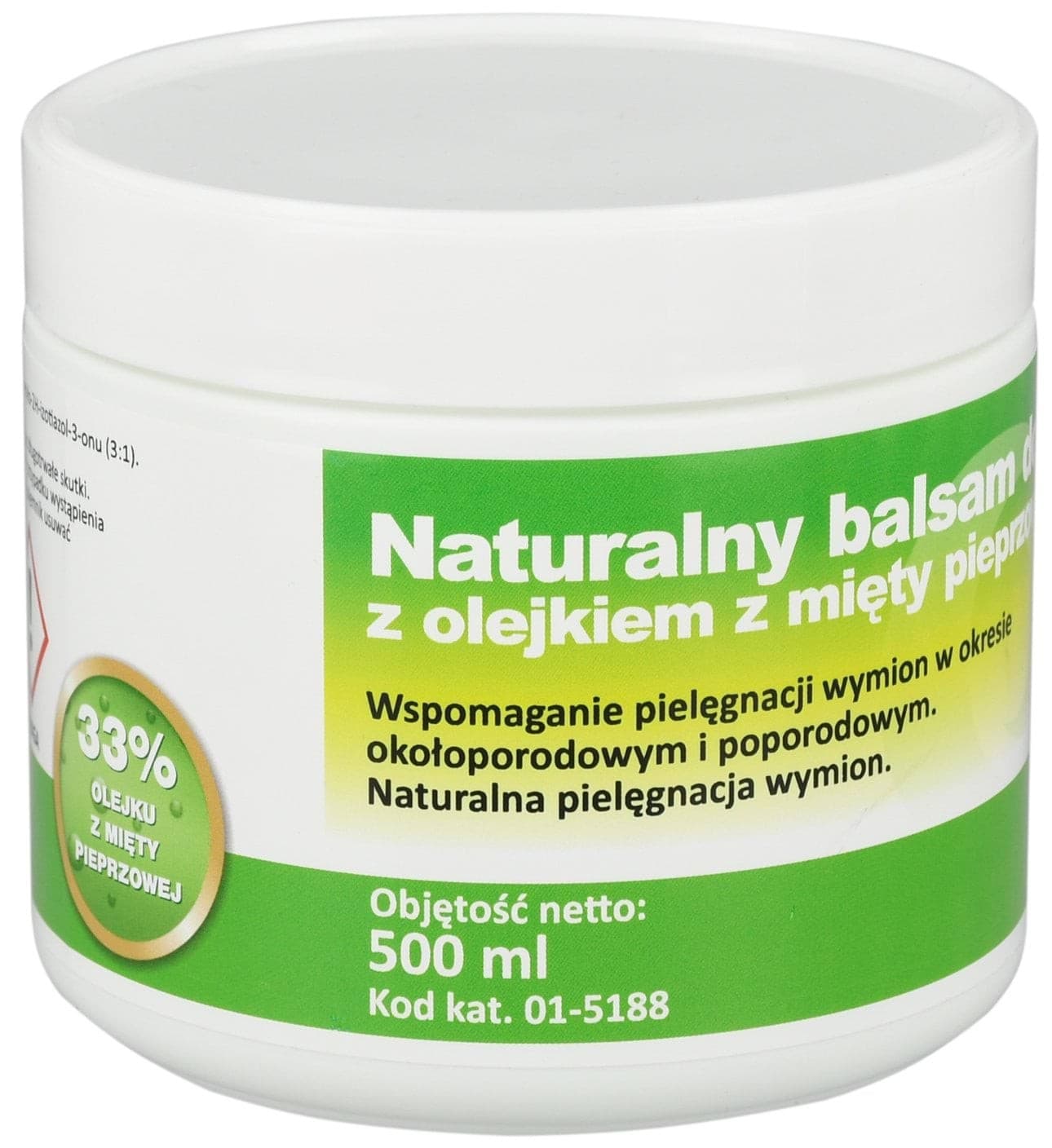Balsam do wymion z olejkiem z mięty pieprzowej 12 500 ml Can Agri