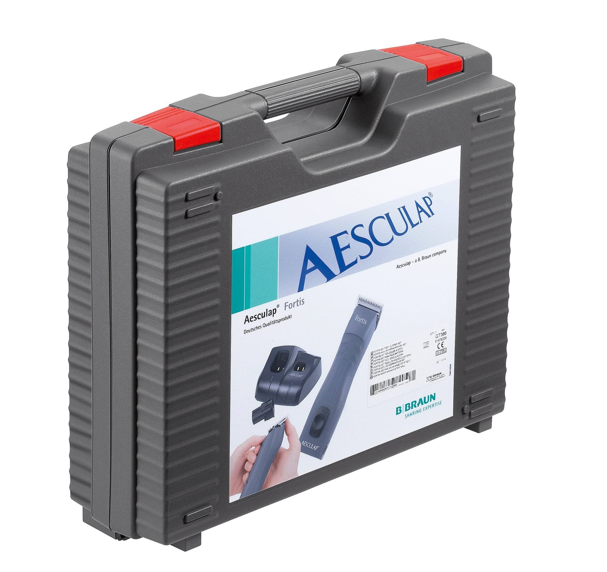 Maszynka do strzyżenia weterynaryjna Fortis 2 akumulatory szary