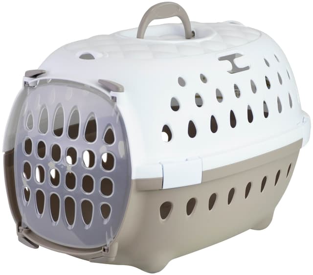 Transporter Travel Chic, biało/beżowy, 50 x 34,5 x 31,5 cm, Stefanplast