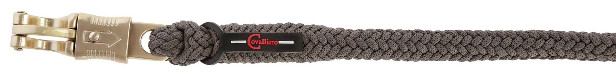Uwiąz dla konia Classy szary 200 cm z bezpiecznym karabińczykiem Covalliero