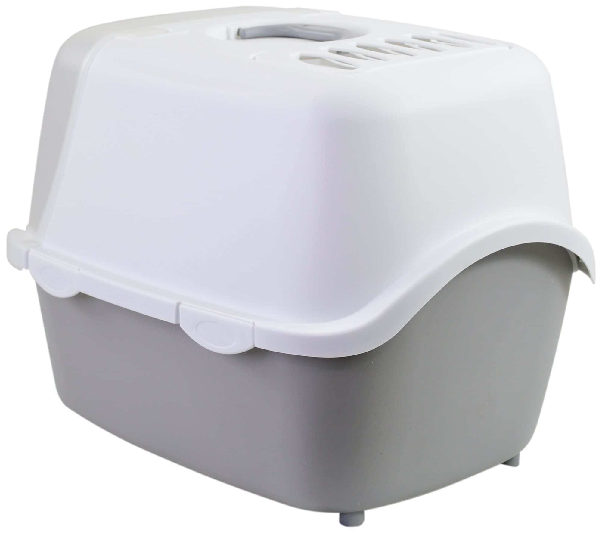 Kuweta Cathy Easy Clean z filtrem 56x40x40 cm biało-szara Stefanplast