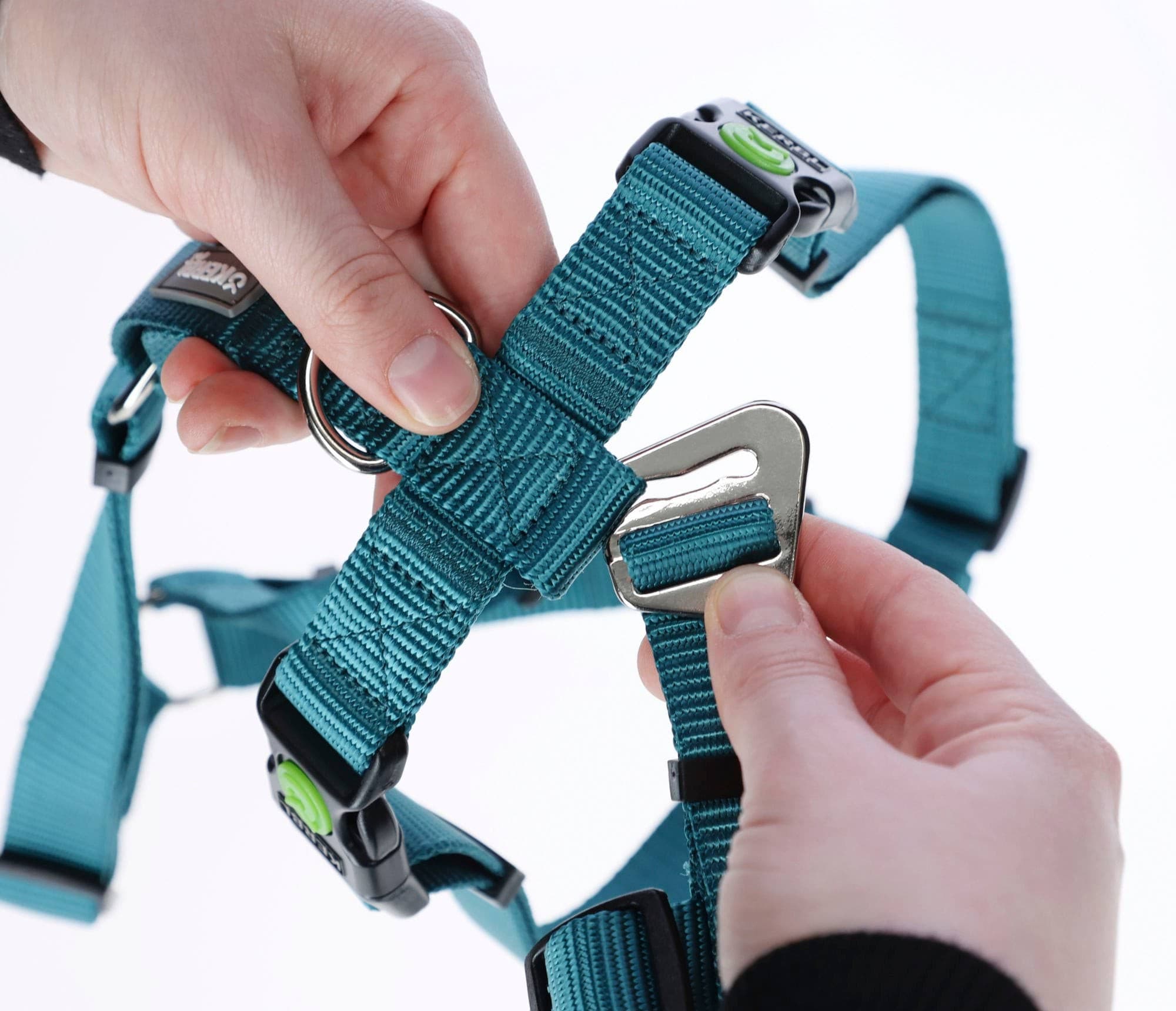 Szelki antyucieczkowe dla psa Miami 15 mm 38-52 cm turkusowe