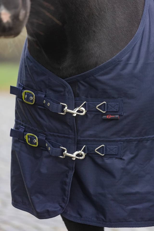 Derka przeciwdeszczowa RugBe HighNeck 155 cm granatowa