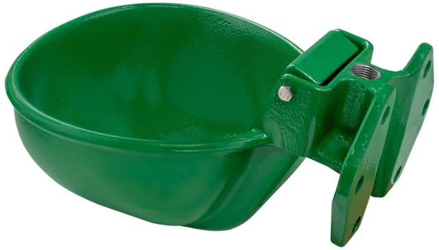 Poidło miskowe żeliwne dla bydła i koni 2,5L oliwkowe