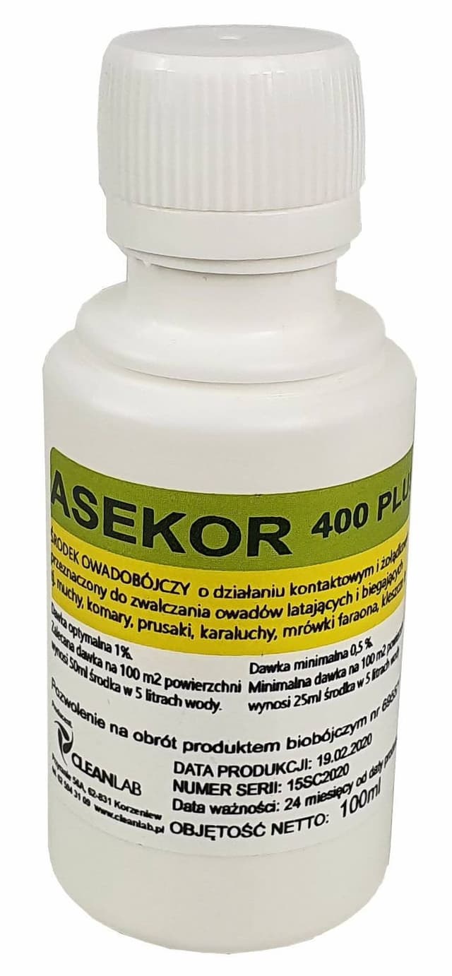 Środek owadobójczy ASEKOR 400 Plus, koncentrat 100 ml