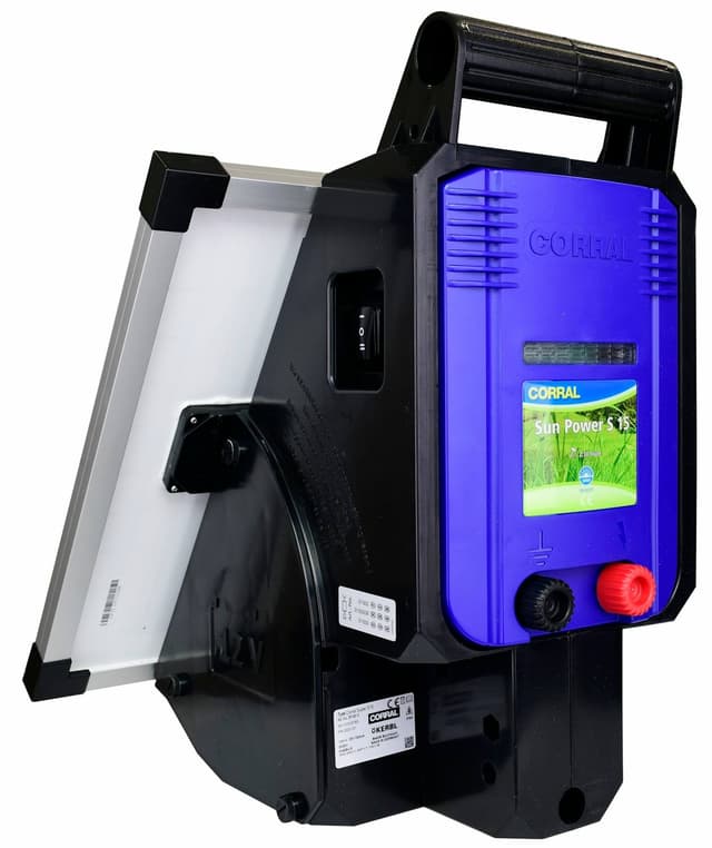 Elektryzator solarny Corral SunPower S 15, dla koni, bydła trzody chlewnej i kur, 2,3 J