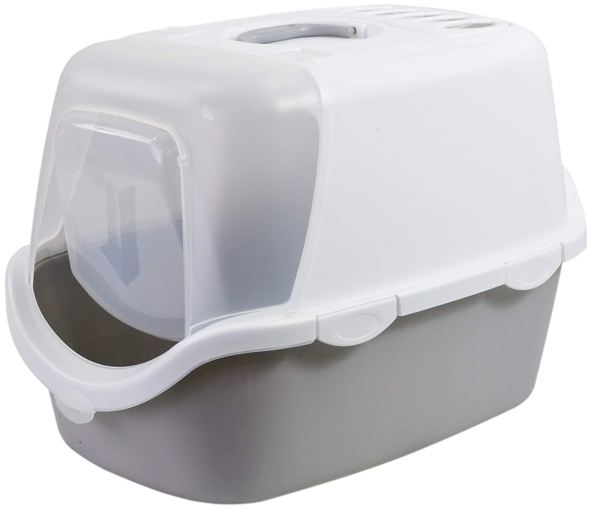 Kuweta Cathy Easy Clean z filtrem 56x40x40 cm biało-szara Stefanplast