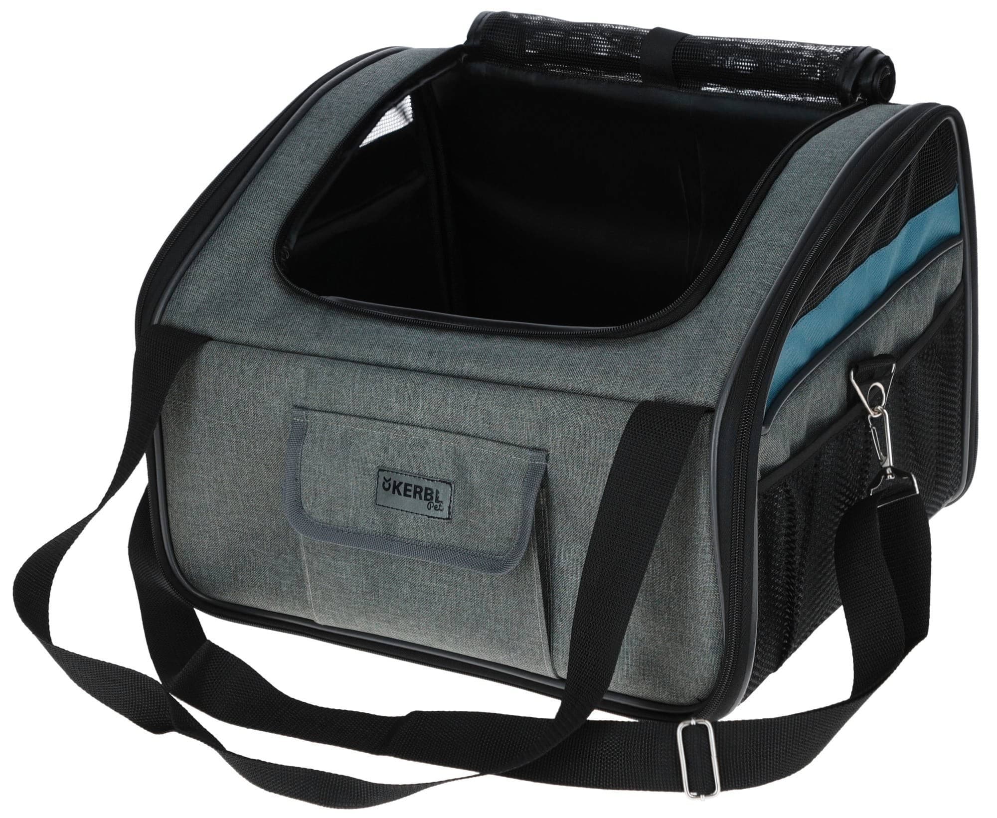 Torba podróżna dla psa Vacation, szaro-niebieska, Kerbl