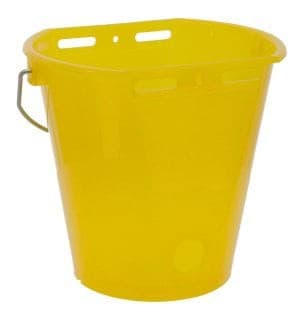 Wiadro do pojenia cieląt, "Food Safe", ze skalą, 8 l, transparentne, żółte, Kerbl