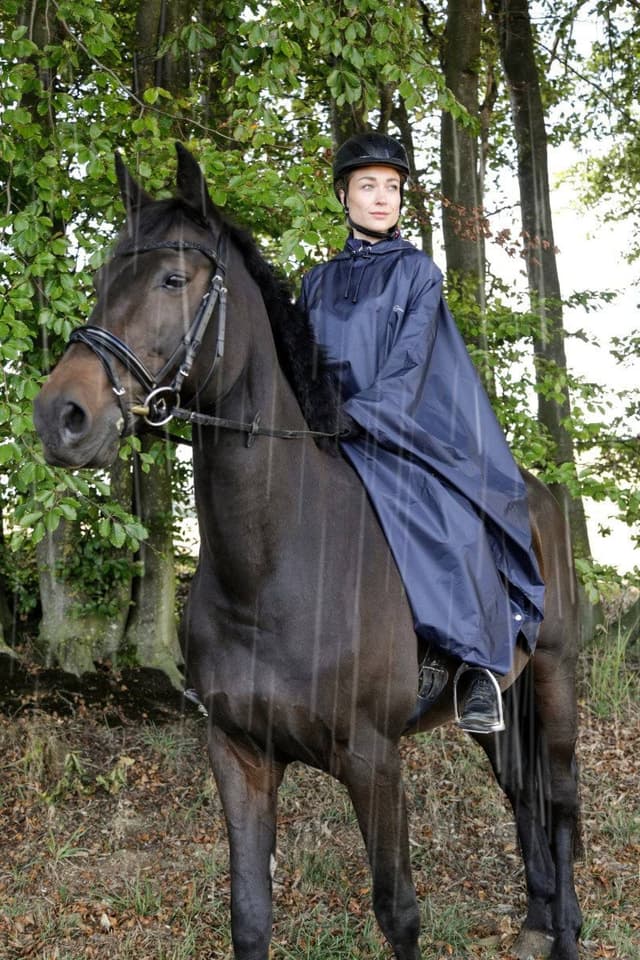 Ponczo jeździeckie przeciwdeszczowe Covalliero, uniwersalne