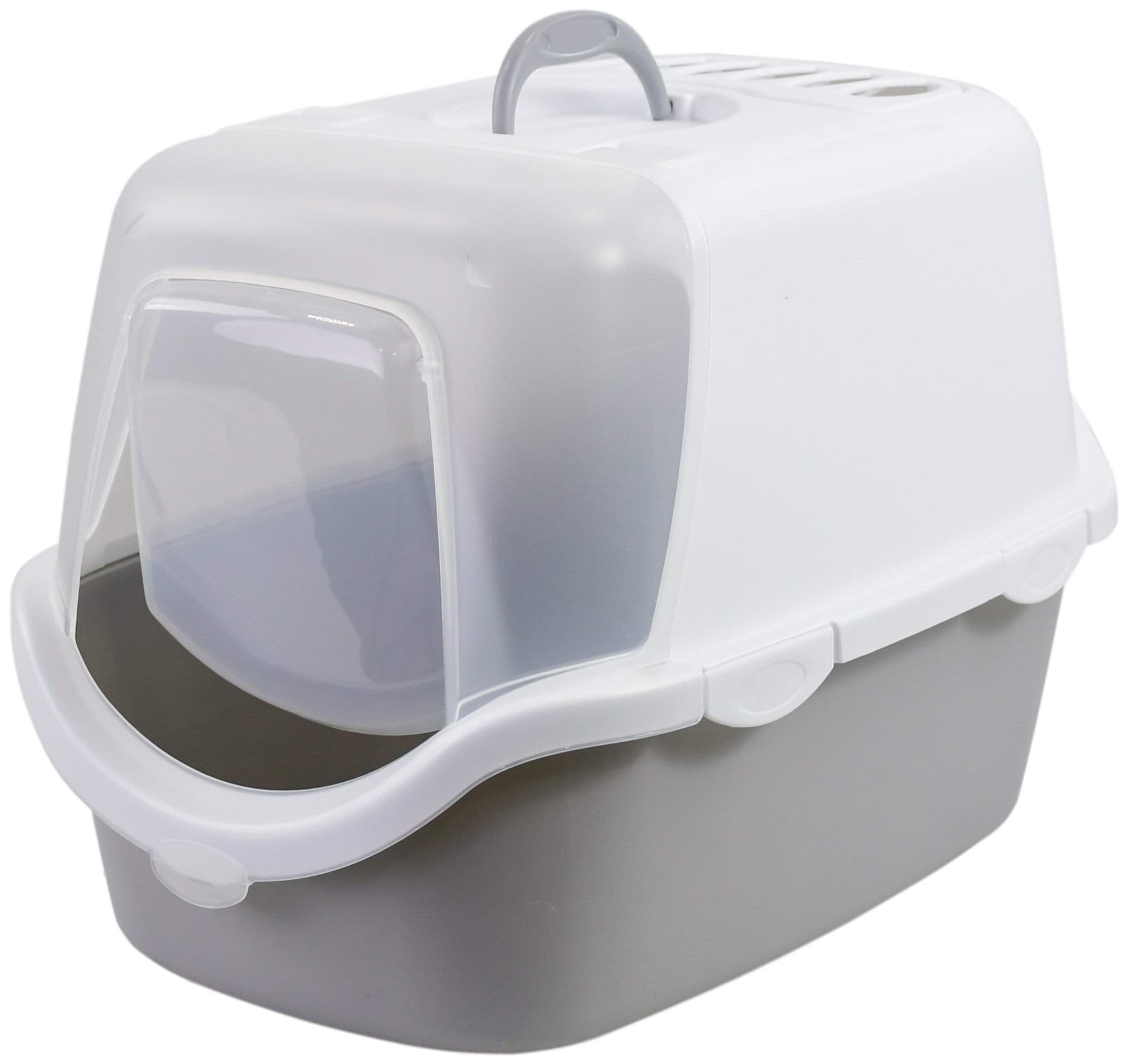 Kuweta Cathy Easy Clean z filtrem 56x40x40 cm biało-szara Stefanplast