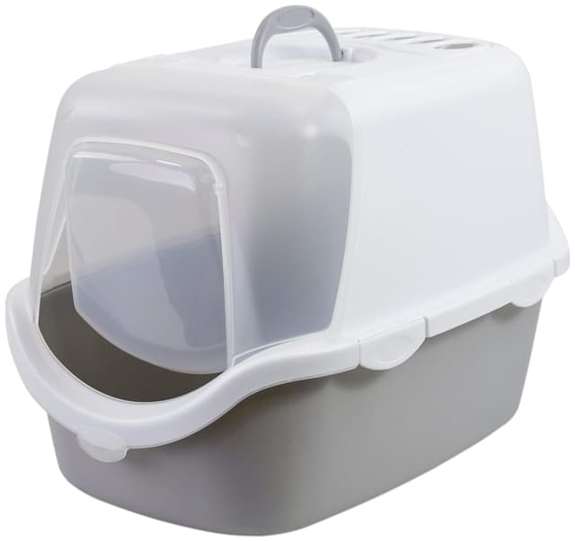 Kuweta Cathy Easy Clean z filtrem 56x40x40 cm biało-szara Stefanplast