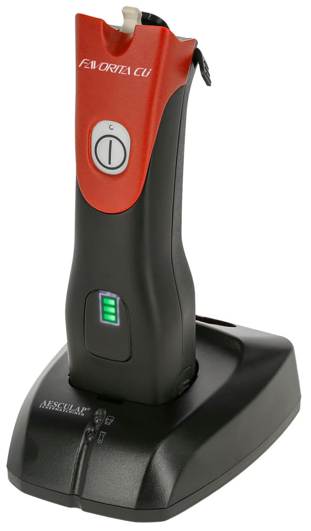 Weterynaryjna maszynka do strzyżenia Favorita Cli, czerwony
