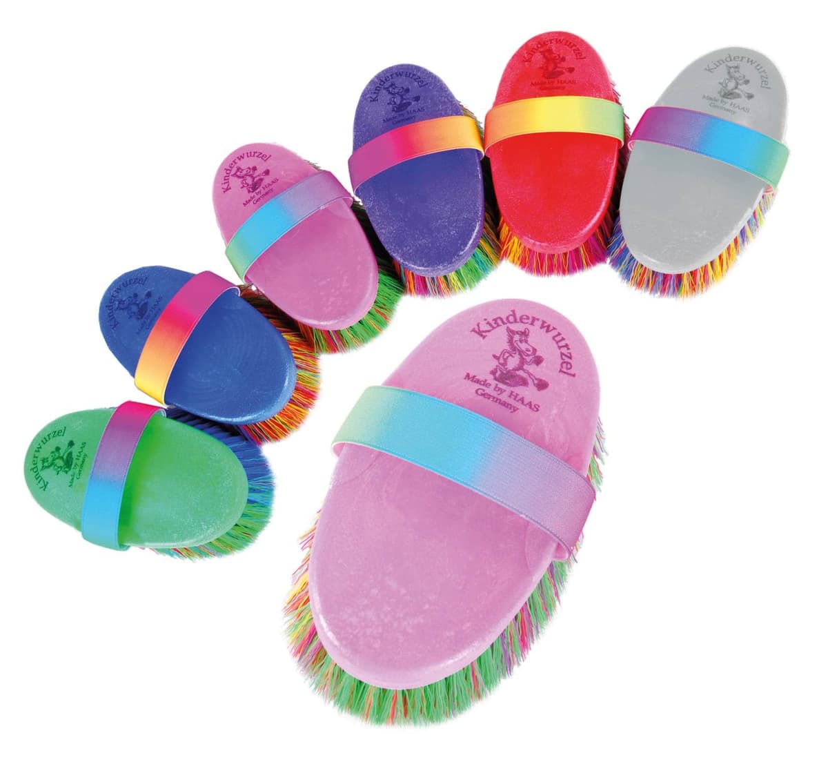 Szczotka dla konia Kinder Wurzel 15 cm z szlufką HAAS