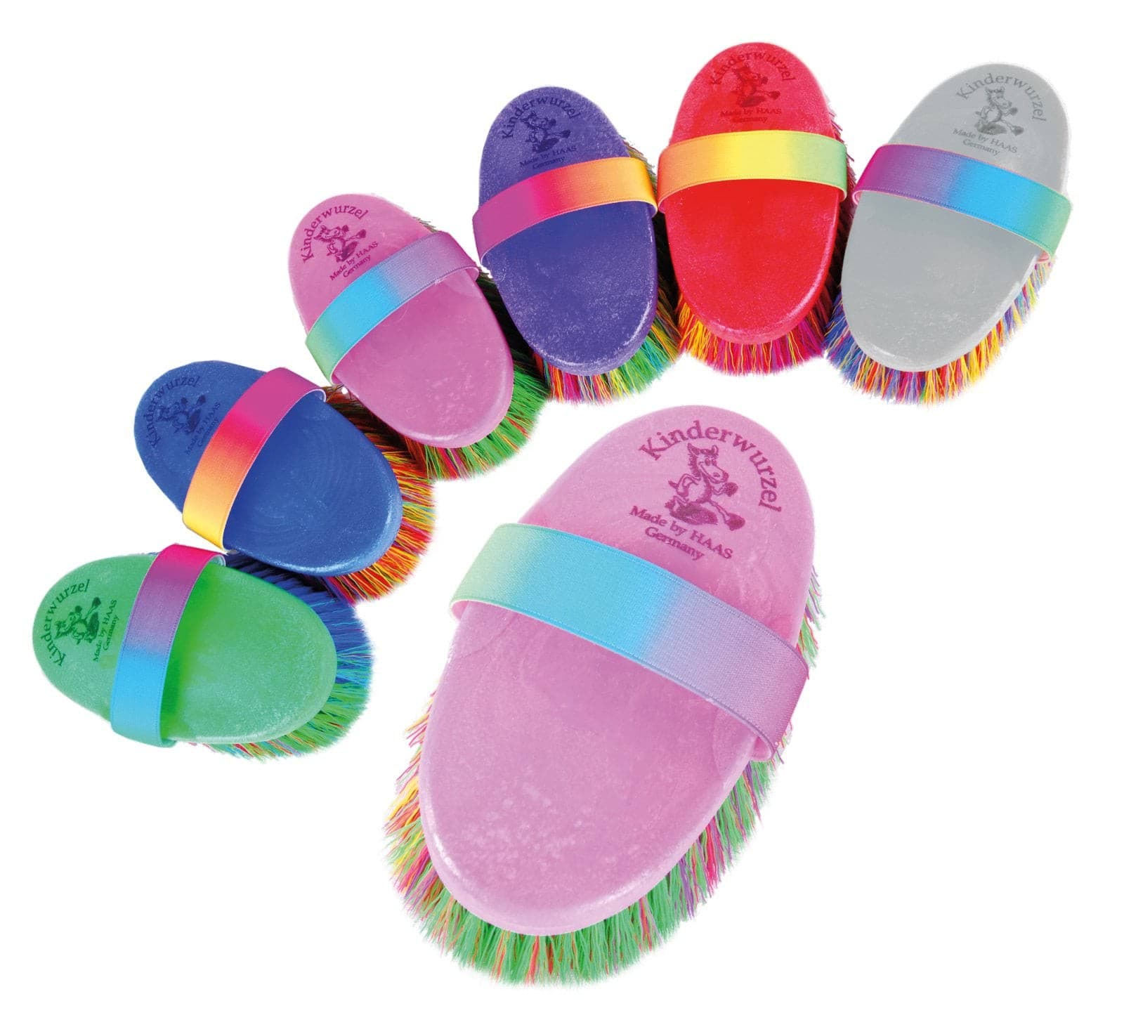 Szczotka dla konia Kinder Wurzel 15 cm z szlufką HAAS