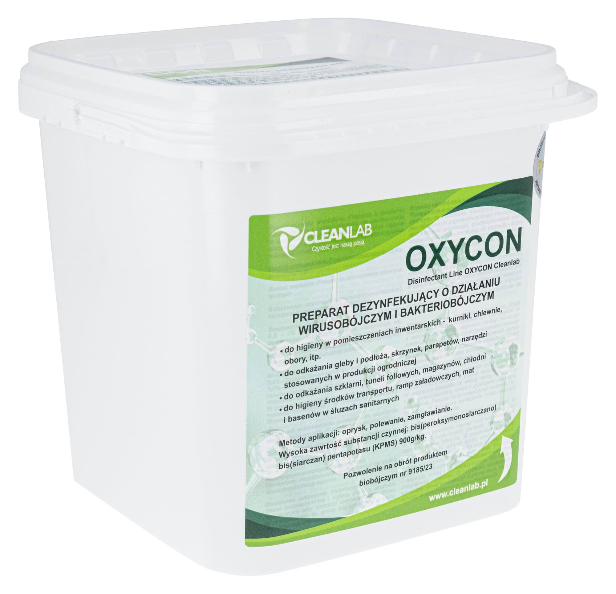 OXYCON 5kg- Środek do dezynfekcji, CLEANLAB