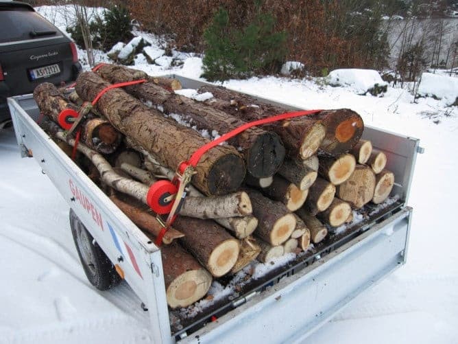 Pas transportowy automatyczny Quickloader 3,6 m x 25 mm czerwony