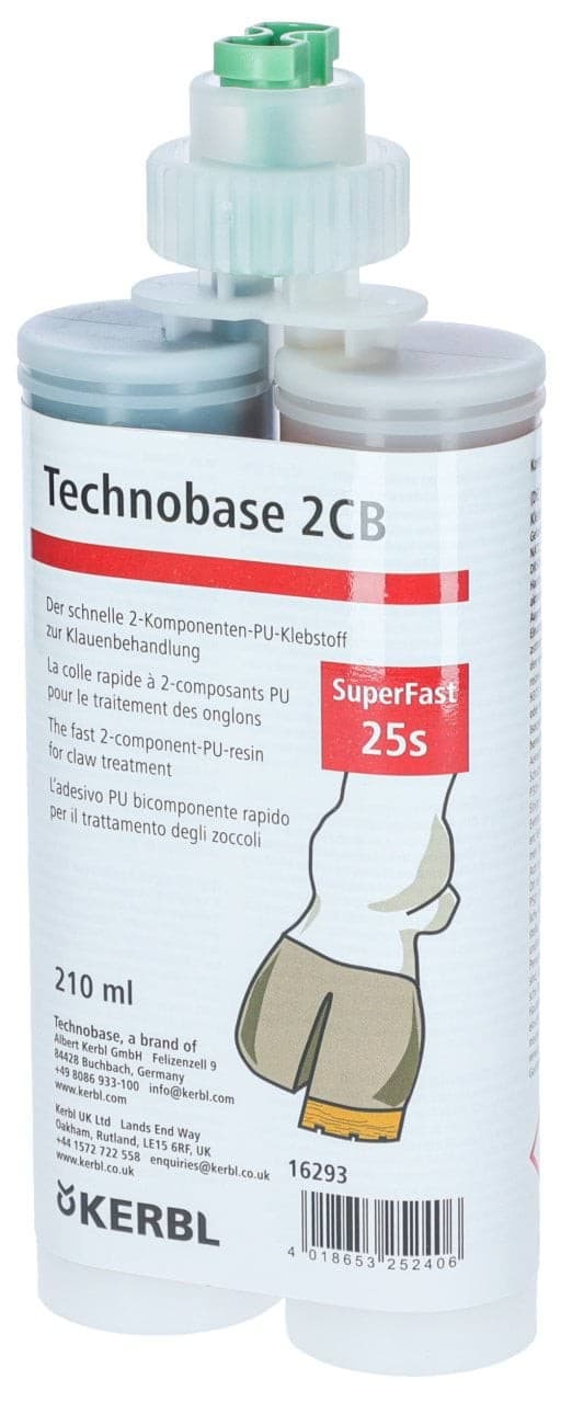 Klej do kopyt Technobase 2CB Super Fast, 210 ml, Kerbl