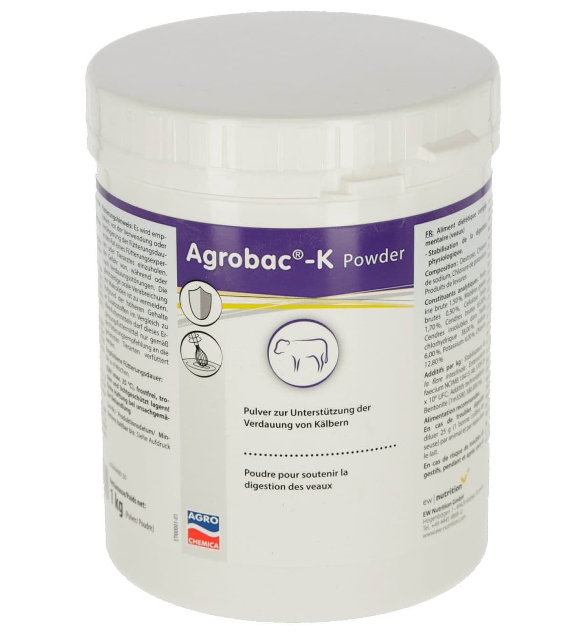 Preparat Agrobac-K® dla cieląt, ograniczający biegunkę, 1 kg