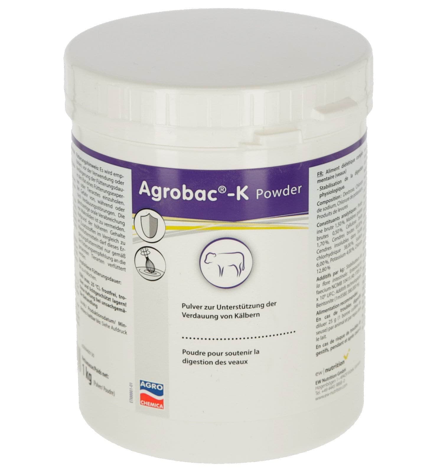 Preparat Agrobac-K® dla cieląt, ograniczający biegunkę, 1 kg