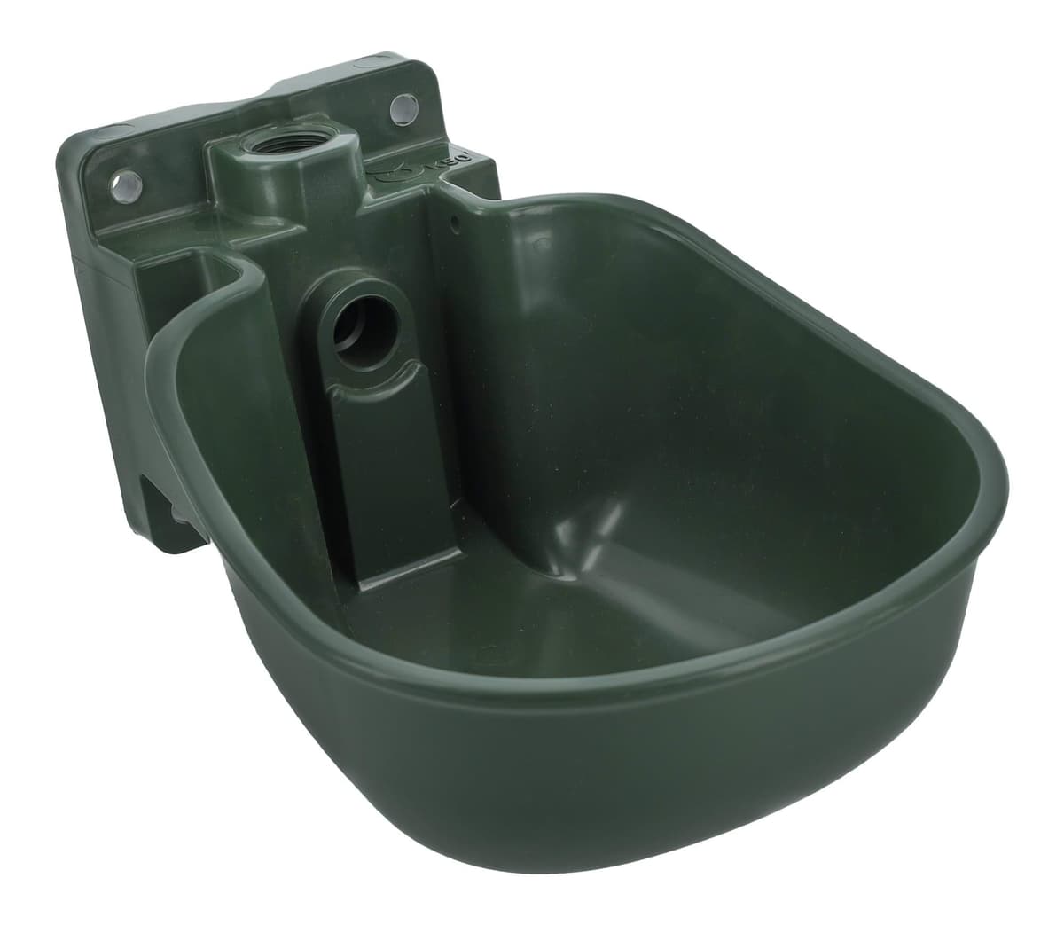 Miska do poidła K50 dla bydła i koni, tworzywo sztuczne, oliwkowa