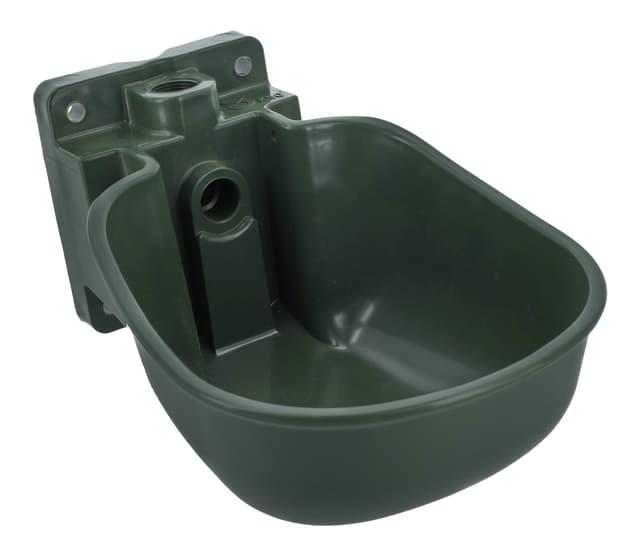 Miska do poidła K50 dla bydła i koni, tworzywo sztuczne, oliwkowa