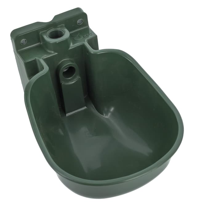 Miska do poidła K50 dla bydła i koni, tworzywo sztuczne, oliwkowa