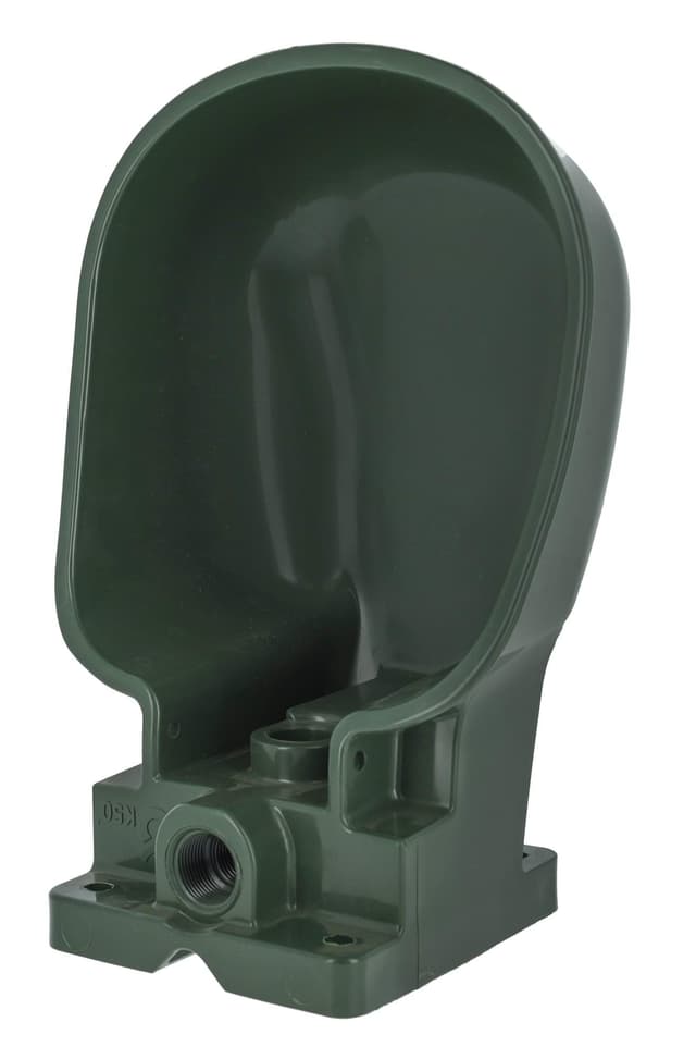 Miska do poidła K50 dla bydła i koni, tworzywo sztuczne, oliwkowa