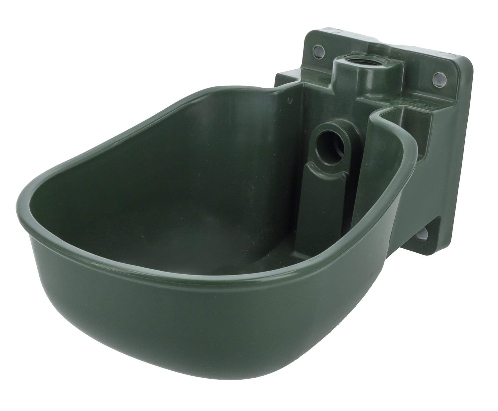 Miska do poidła K50 dla bydła i koni, tworzywo sztuczne, oliwkowa