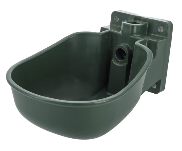 Miska do poidła K50 dla bydła i koni, tworzywo sztuczne, oliwkowa