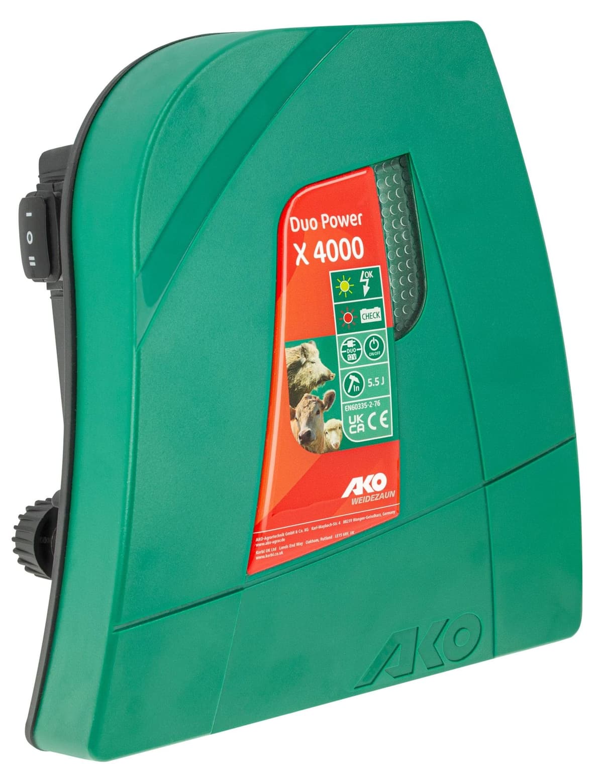 Elektryzator DUO Power X 4000, na dziki, bydło, 5.5 J, AKO