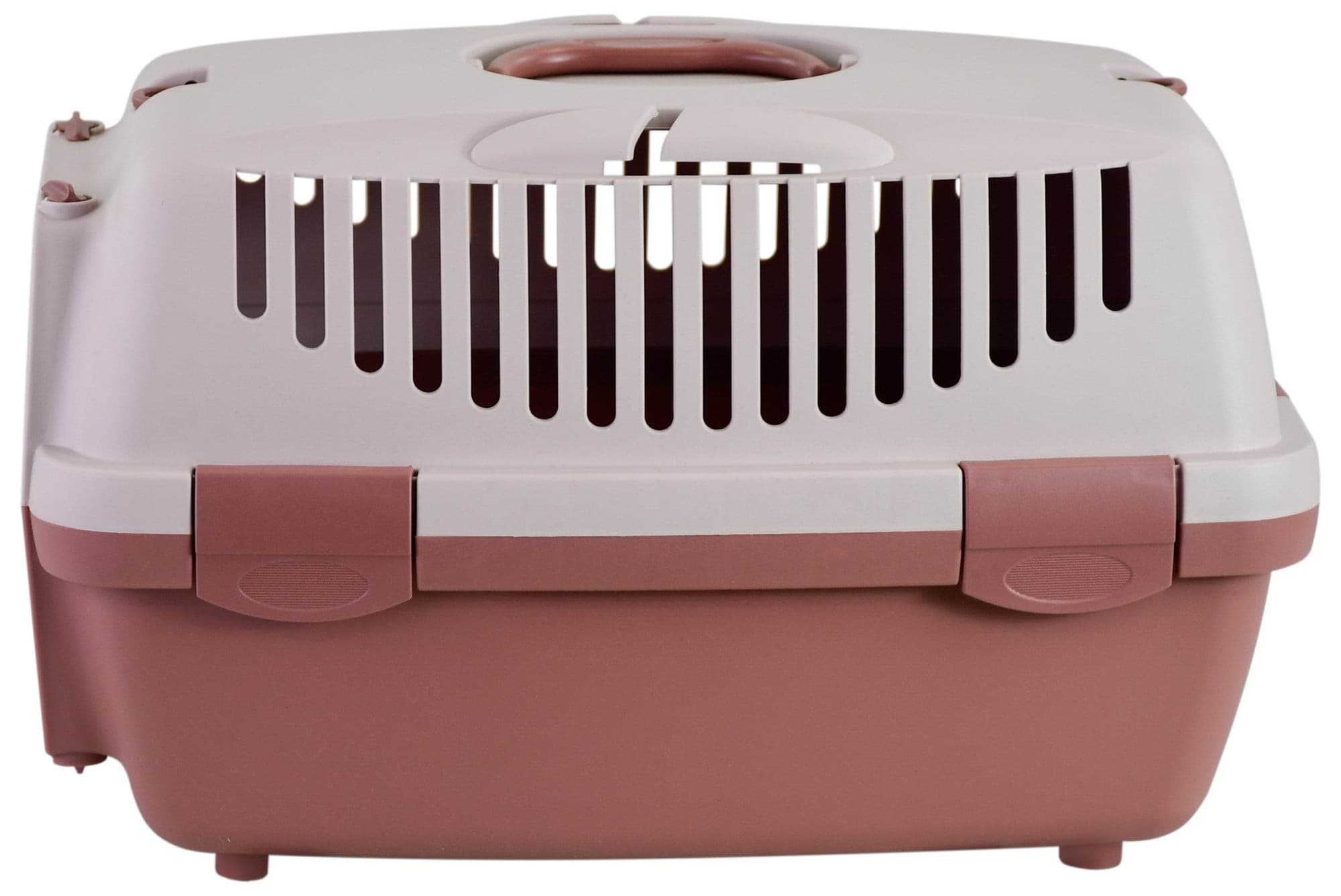 Transporter Gulliver 1 z plastikowymi drzwiczkami, 48 x 32 x 31 cm, różowy/brązowy, 6 kg, Stefanplas