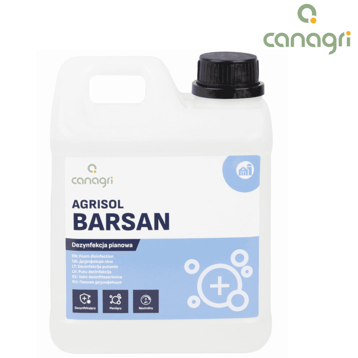 Agrisol Barsan 76 koncentrat do mat dezynfekcyjnych 2 kg Can Agri
