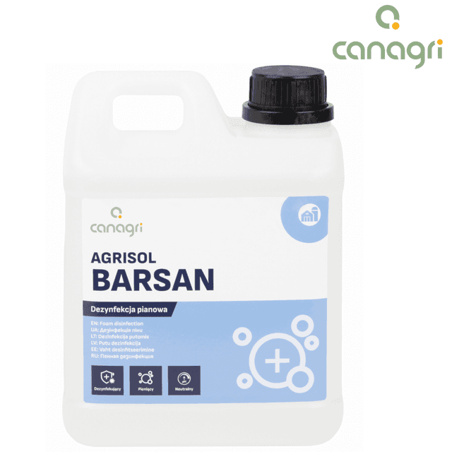Agrisol Barsan 76 koncentrat do mat dezynfekcyjnych 2 kg Can Agri