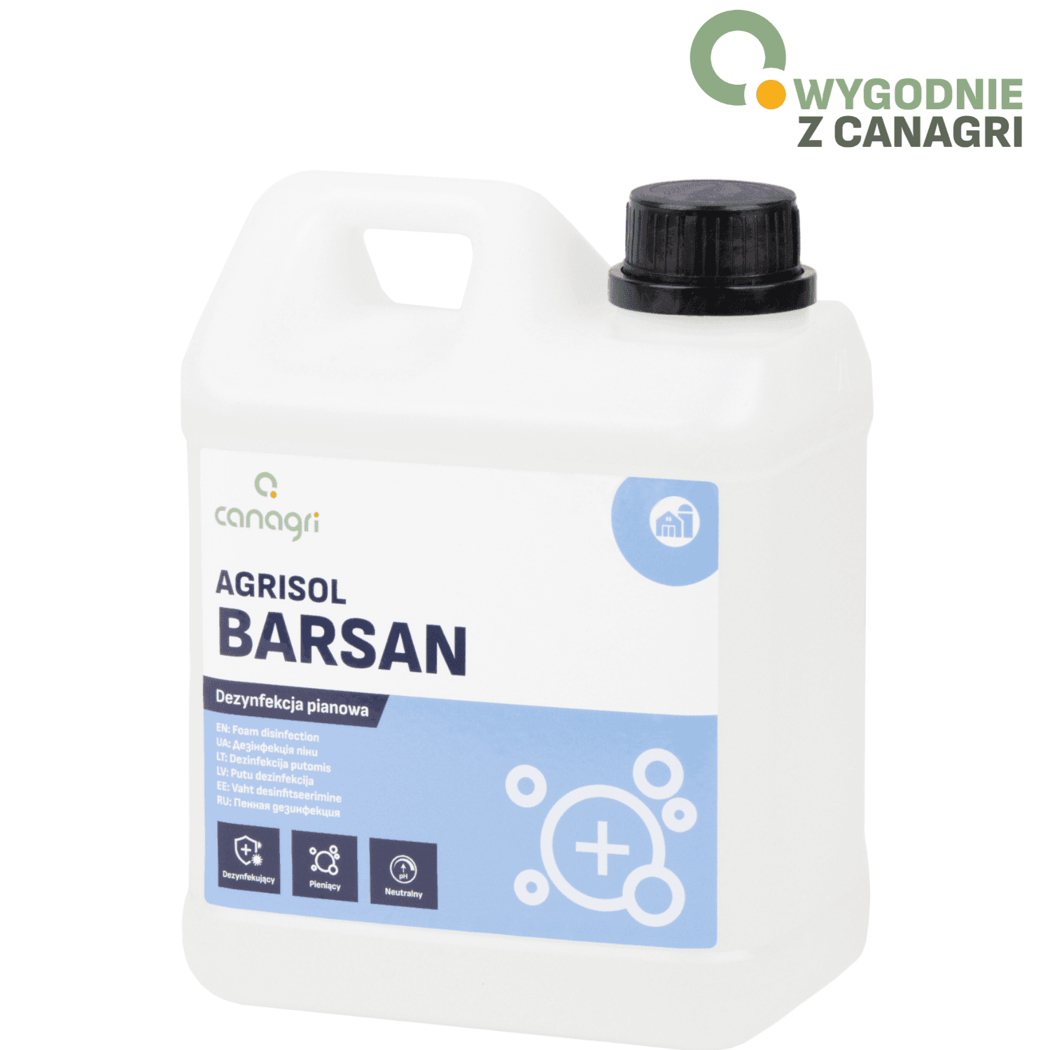 Agrisol Barsan 76 koncentrat do mat dezynfekcyjnych 2 kg Can Agri